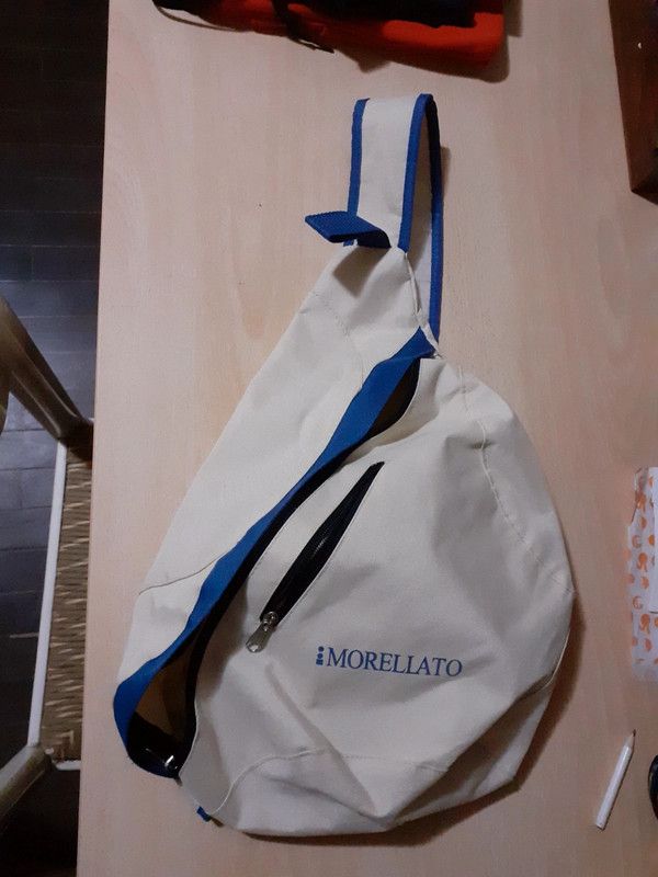 zaino zainetto borsa tracolla Morellato blu panna