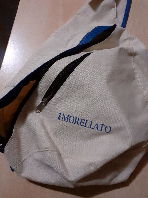 zaino zainetto borsa tracolla Morellato blu panna