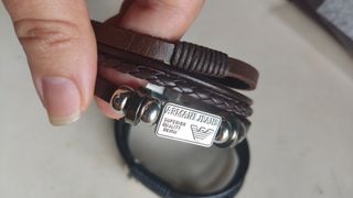 PULSERA DE HOMBRE DE CUERO GIORGIO ARMANI