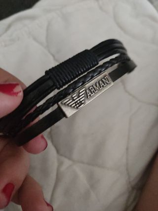 PULSERA DE HOMBRE DE CUERO GIORGIO ARMANI