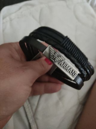PULSERA DE HOMBRE DE CUERO GIORGIO ARMANI