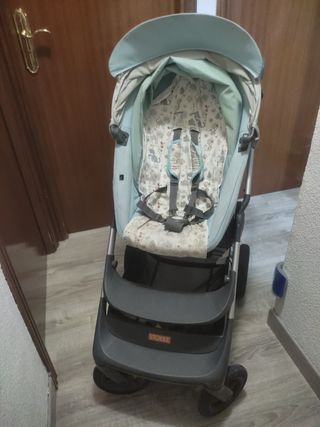 Carro stokke scoot azul claro y gris buen estado