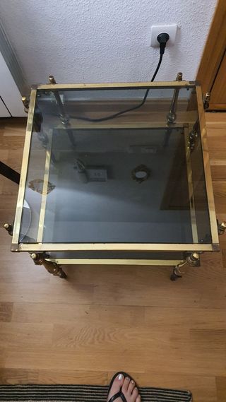 Mesa cristal vintage