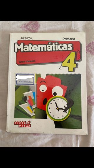 Libro de matemáticas 4 primaria Anaya