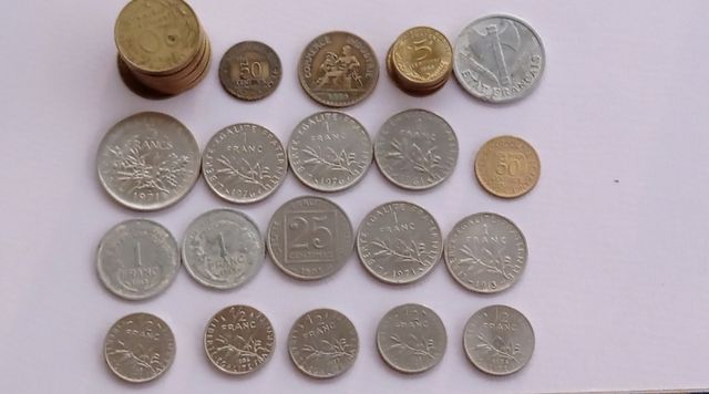 Lote de monedas Francesas Monnaies Françaises