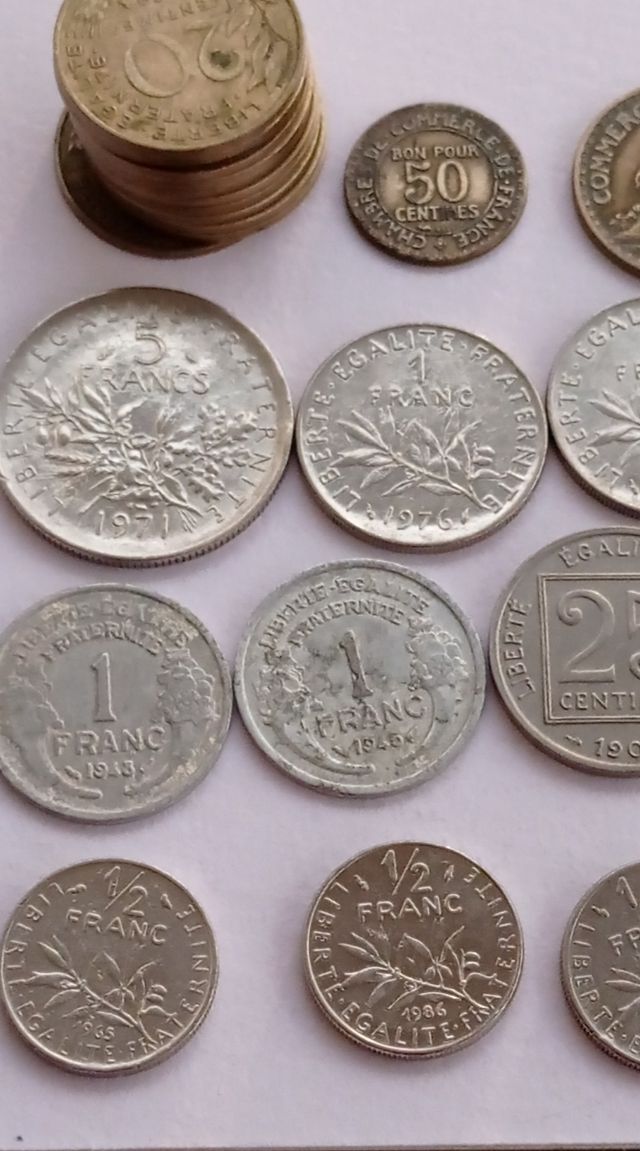 Lote de monedas Francesas Monnaies Françaises