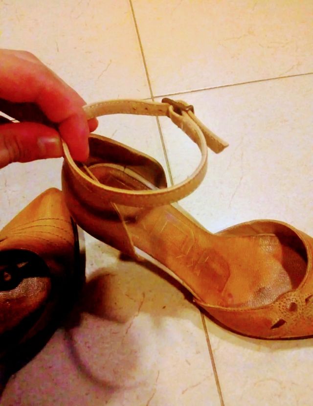 Zapatos Tacones Piel Marrón