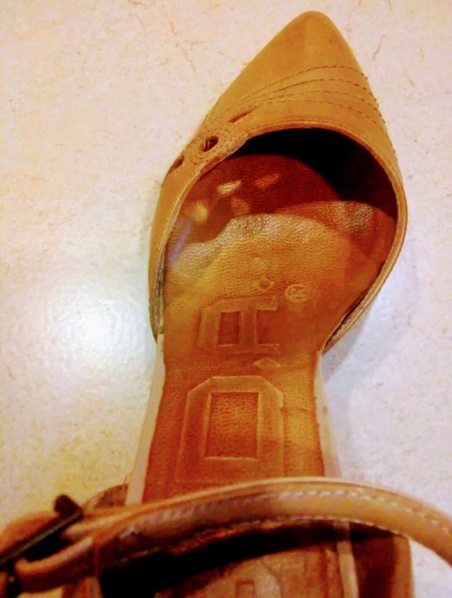 Zapatos Tacones Piel Marrón