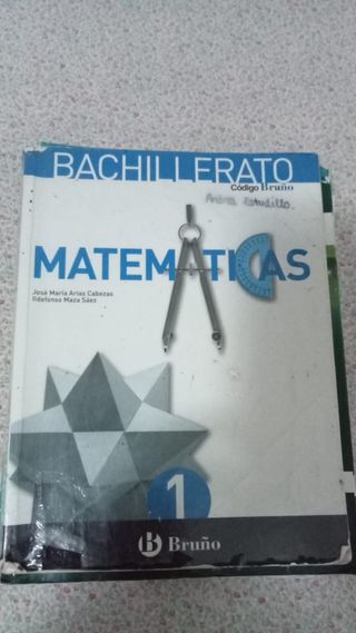 Libro de texto Matemáticas 1 bachillerato