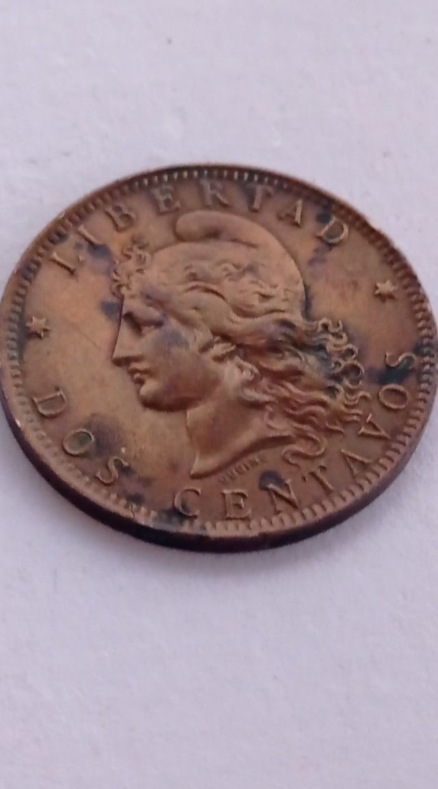Argentina dos centavos 1891 KM#33