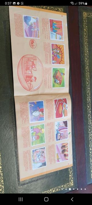 antiguo álbum de cromos