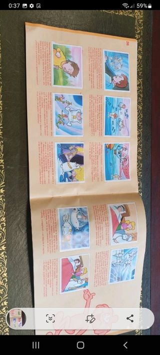 antiguo álbum de cromos