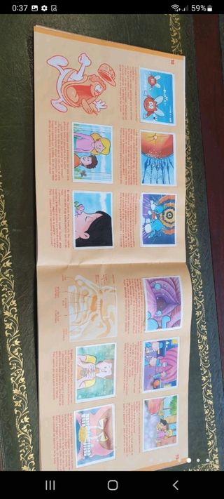 antiguo álbum de cromos