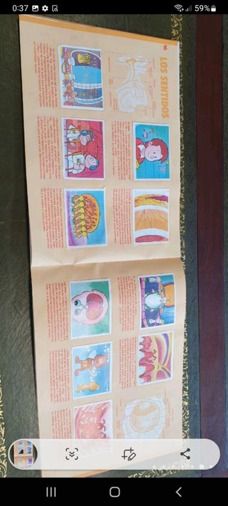 antiguo álbum de cromos