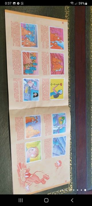 antiguo álbum de cromos