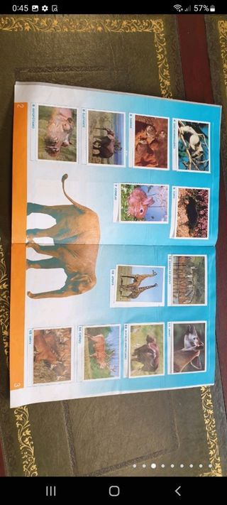 antiguo álbum de cromos