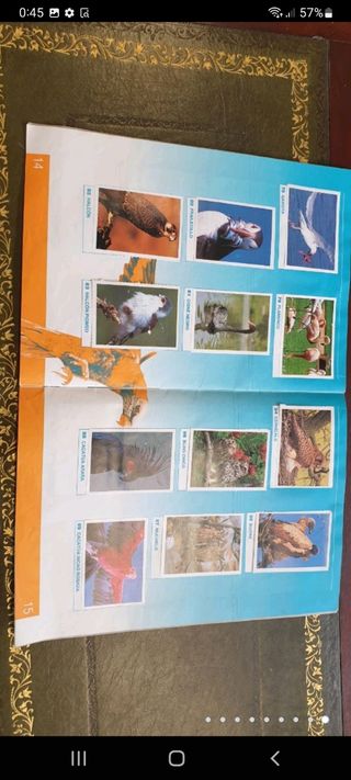 antiguo álbum de cromos