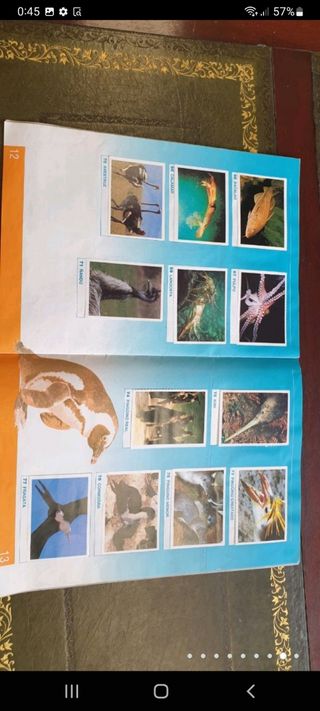 antiguo álbum de cromos