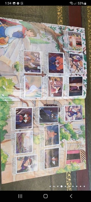 antiguo álbum de cromos