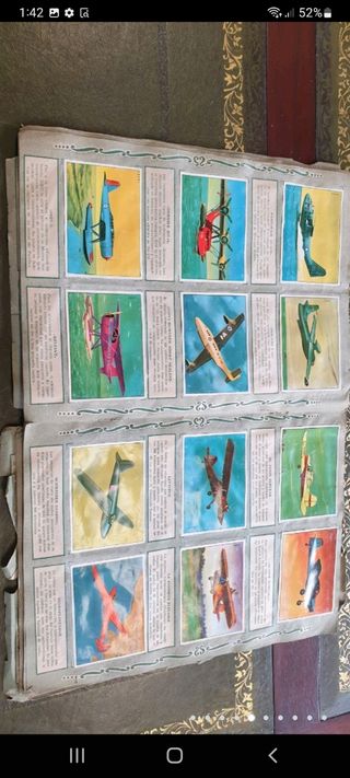 antiguo álbum de cromos