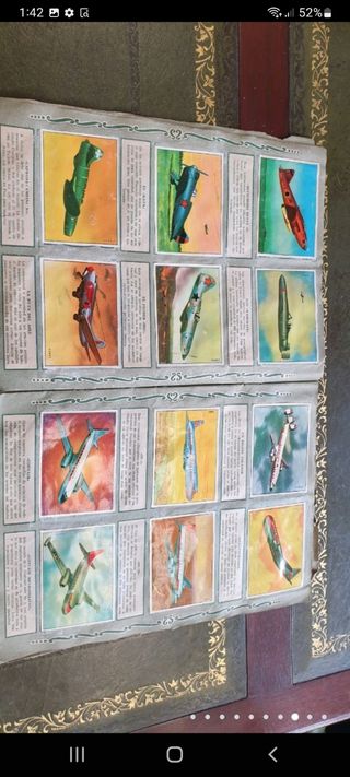 antiguo álbum de cromos