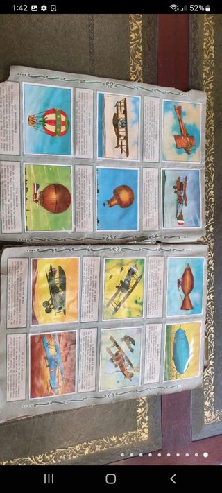 antiguo álbum de cromos