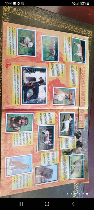 antiguo álbum de cromos