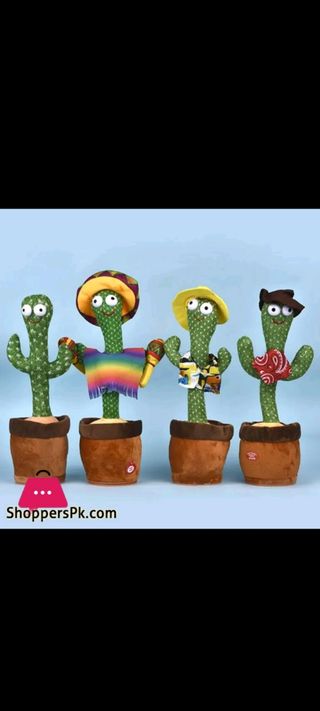 ofertón cactus que repite todo lo que dices y bail