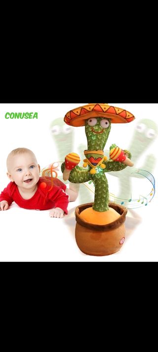 ofertón cactus que repite todo lo que dices y bail