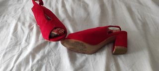 ZAPATOS DE VERANO, ABIERTOS DE ATRÁS, TACON ANCHO