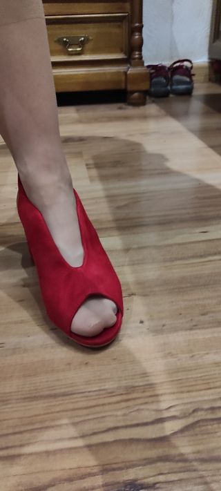 ZAPATOS DE VERANO, ABIERTOS DE ATRÁS, TACON ANCHO