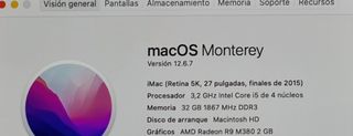 iMac (Retina 5K, 27) Finales 2015