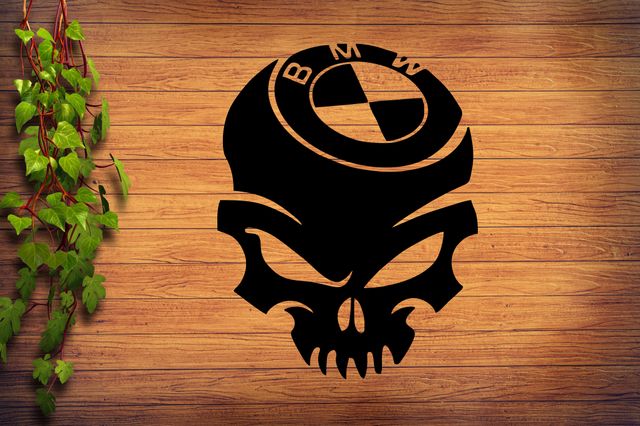 pegatina calavera bmw