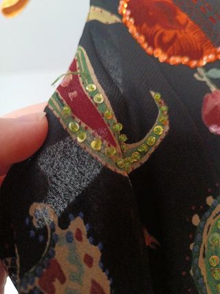 Vestido estampado corto