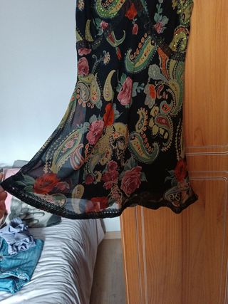 Vestido estampado corto