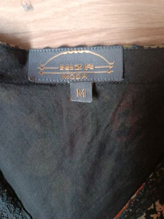 Vestido estampado corto