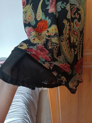 Vestido estampado corto