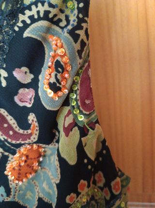 Vestido estampado corto