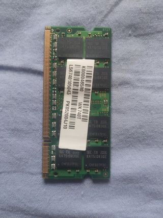  RAM DDR2 1 GB portátiles. 