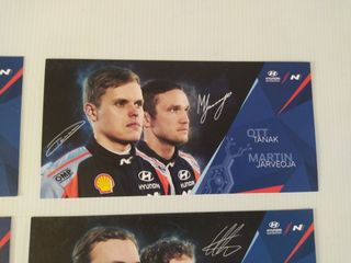 Pack 4 Postales Hyundai Motorsport WRC 2022