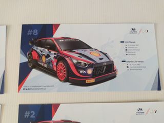 Pack 4 Postales Hyundai Motorsport WRC 2022
