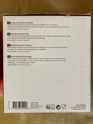 Bascula de cocina salmón