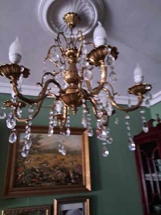 Magnífica Araña de bronce, cristal de roca