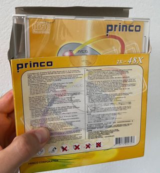 9 CDs vírgenes precintados PRINCO (NUEVOS)