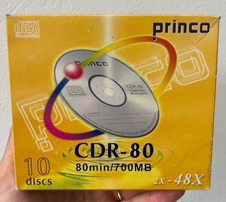 9 CDs vírgenes precintados PRINCO (NUEVOS)