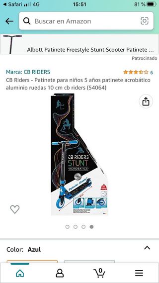 Patinete hasta 100kg de peso