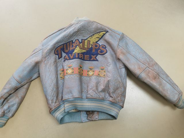 Avirex varsity leather jacket vitage