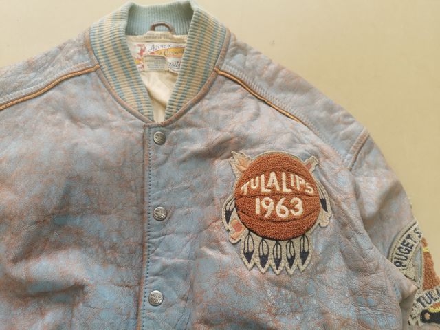 Avirex varsity leather jacket vitage