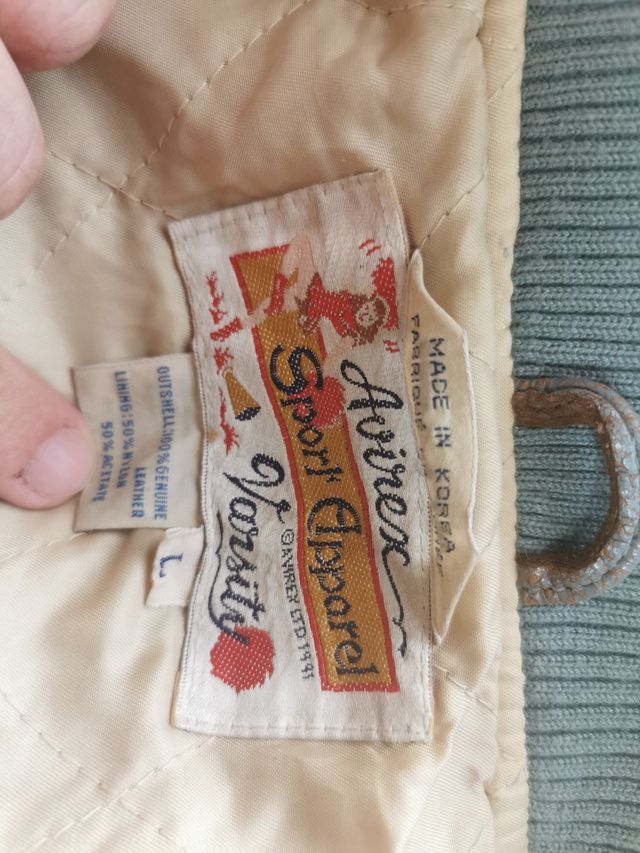 Avirex varsity leather jacket vitage