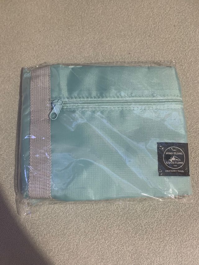 Bolsa de viaje color azul cyan